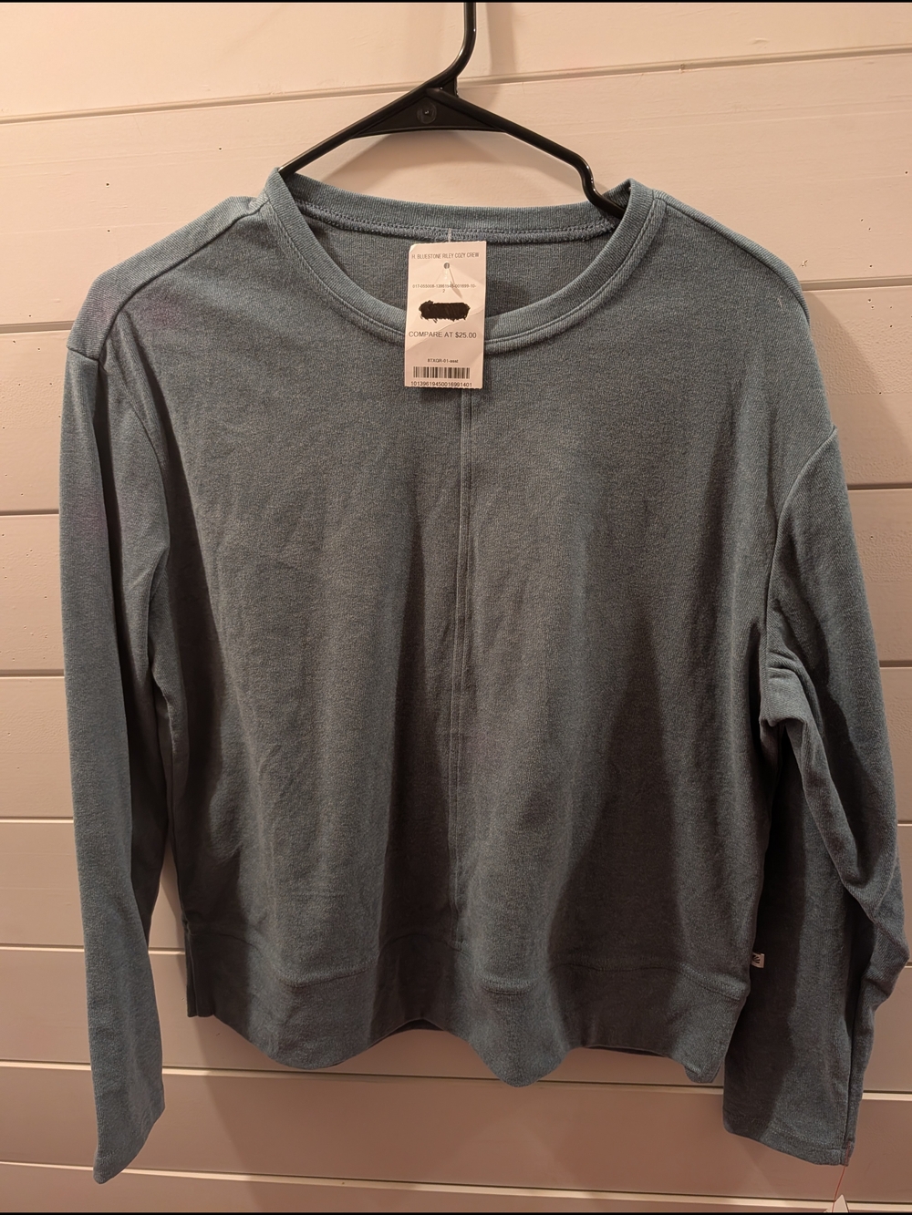 Marika Teal Blue Long Sleeve Pullover Sweater